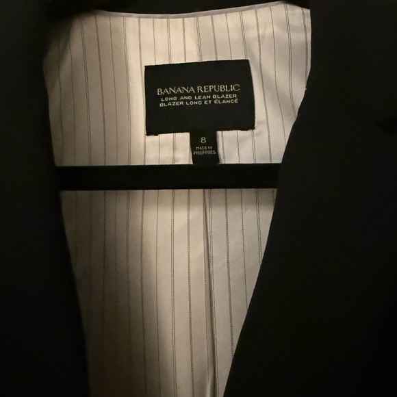 Banana Republic Classic Wool Black Blazer - Picture 2 of 3